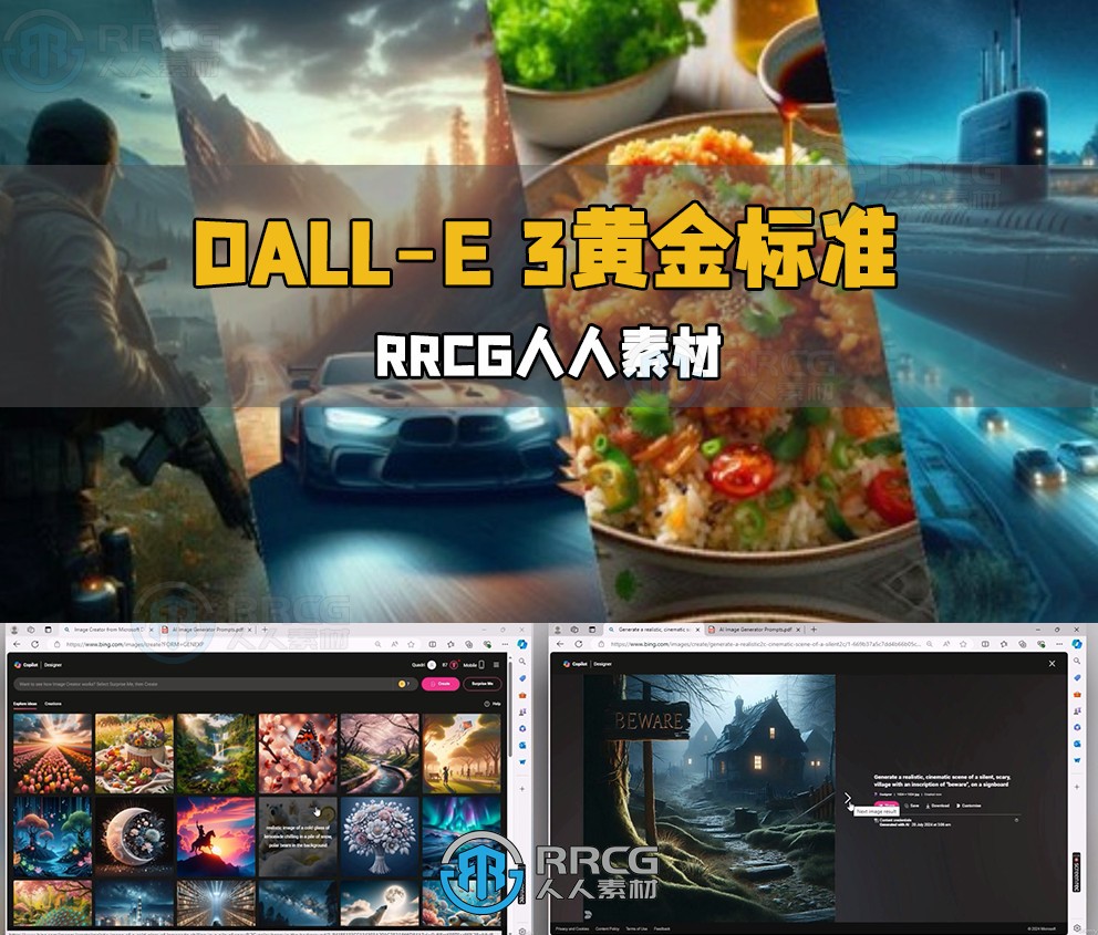 DALL-E 3黄金标准技巧生成图像视频教程