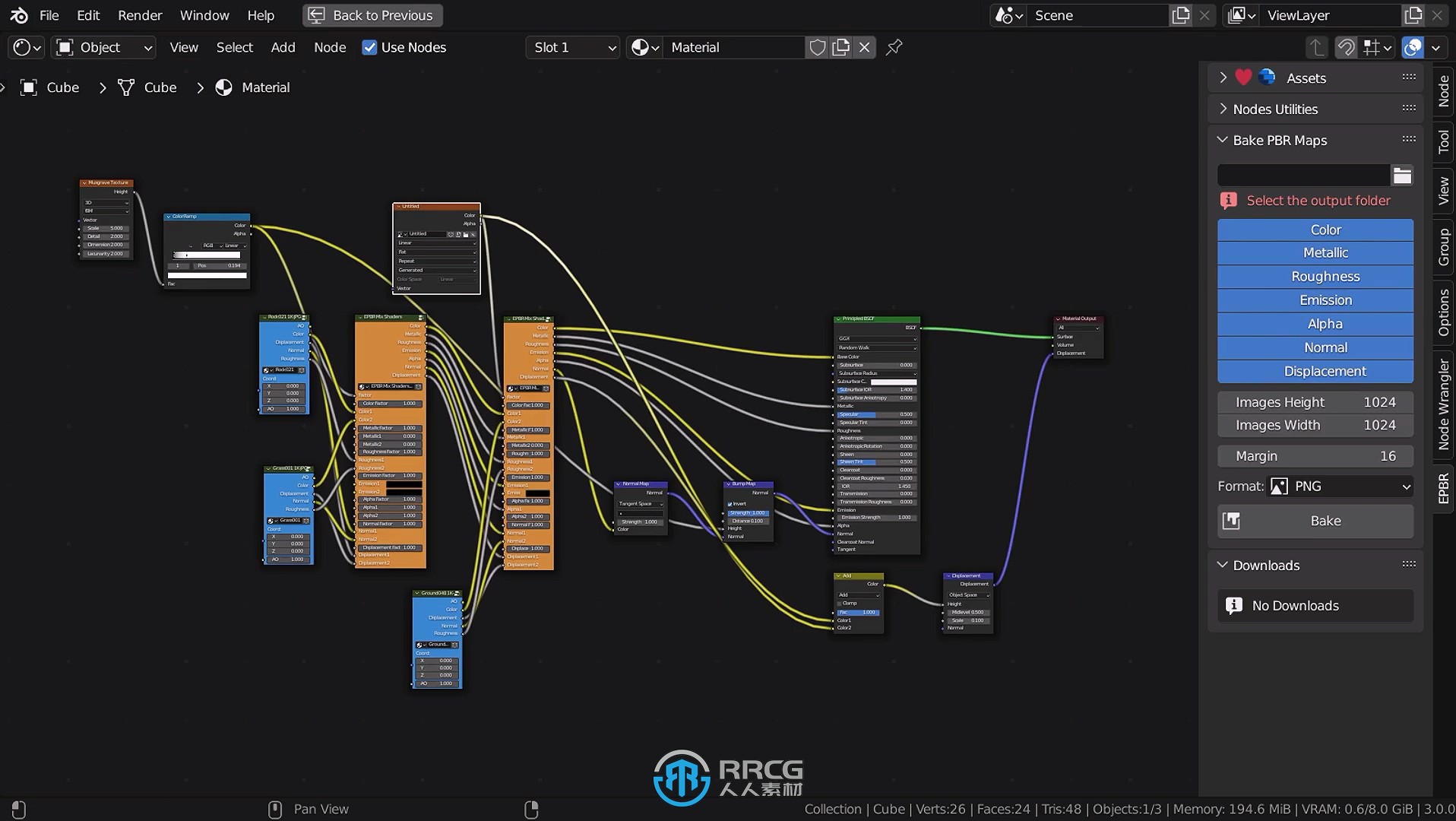 Easy PBR高效材质制作Blender插件V1.1.0版