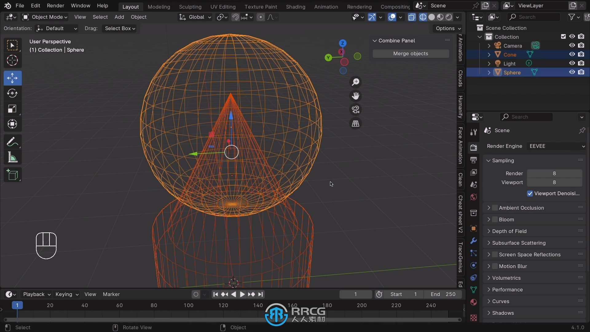 Combine快速合并组合Blender插件V2版