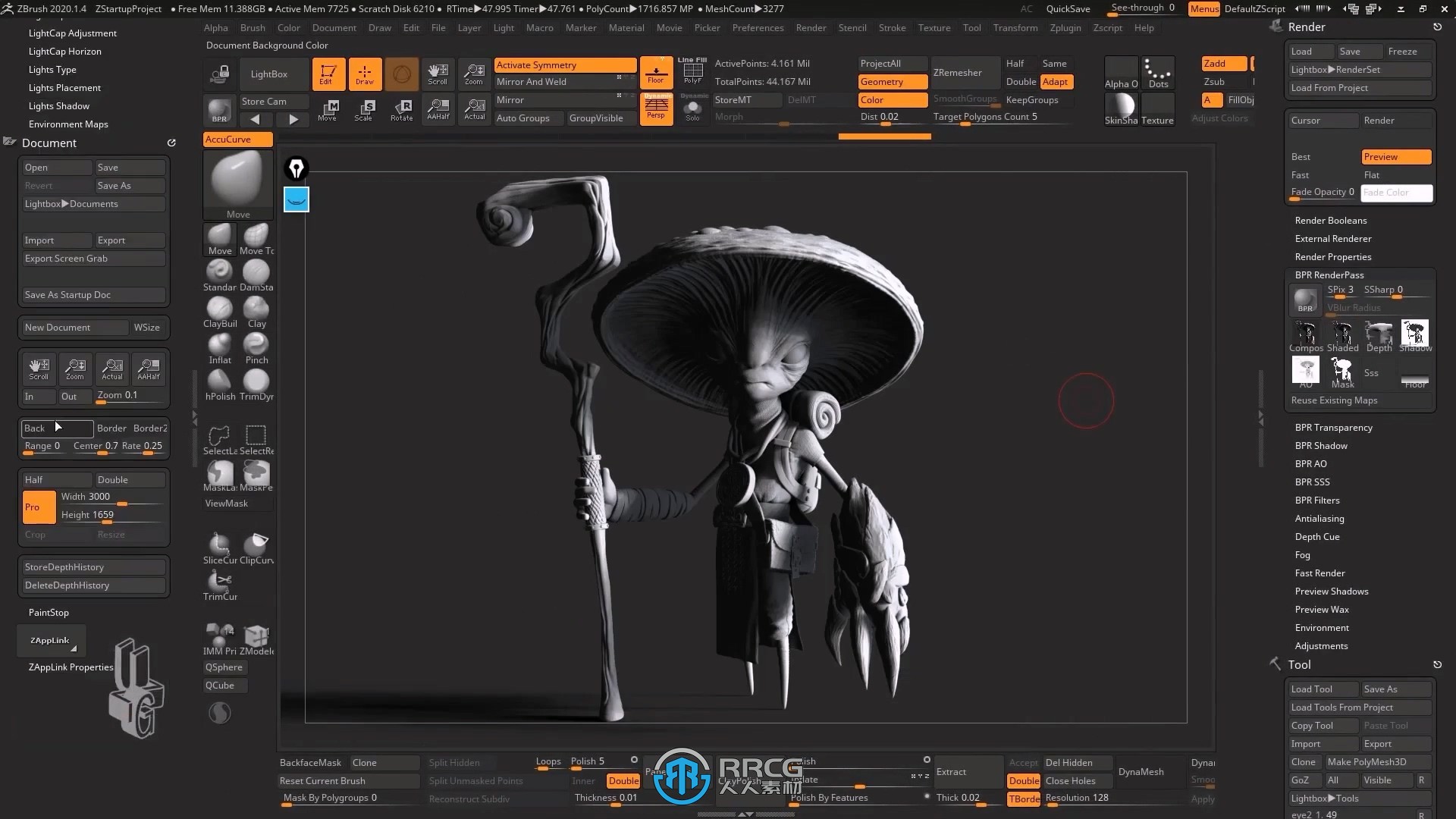 ZBrush人物角色数字雕刻终极指南视频教程