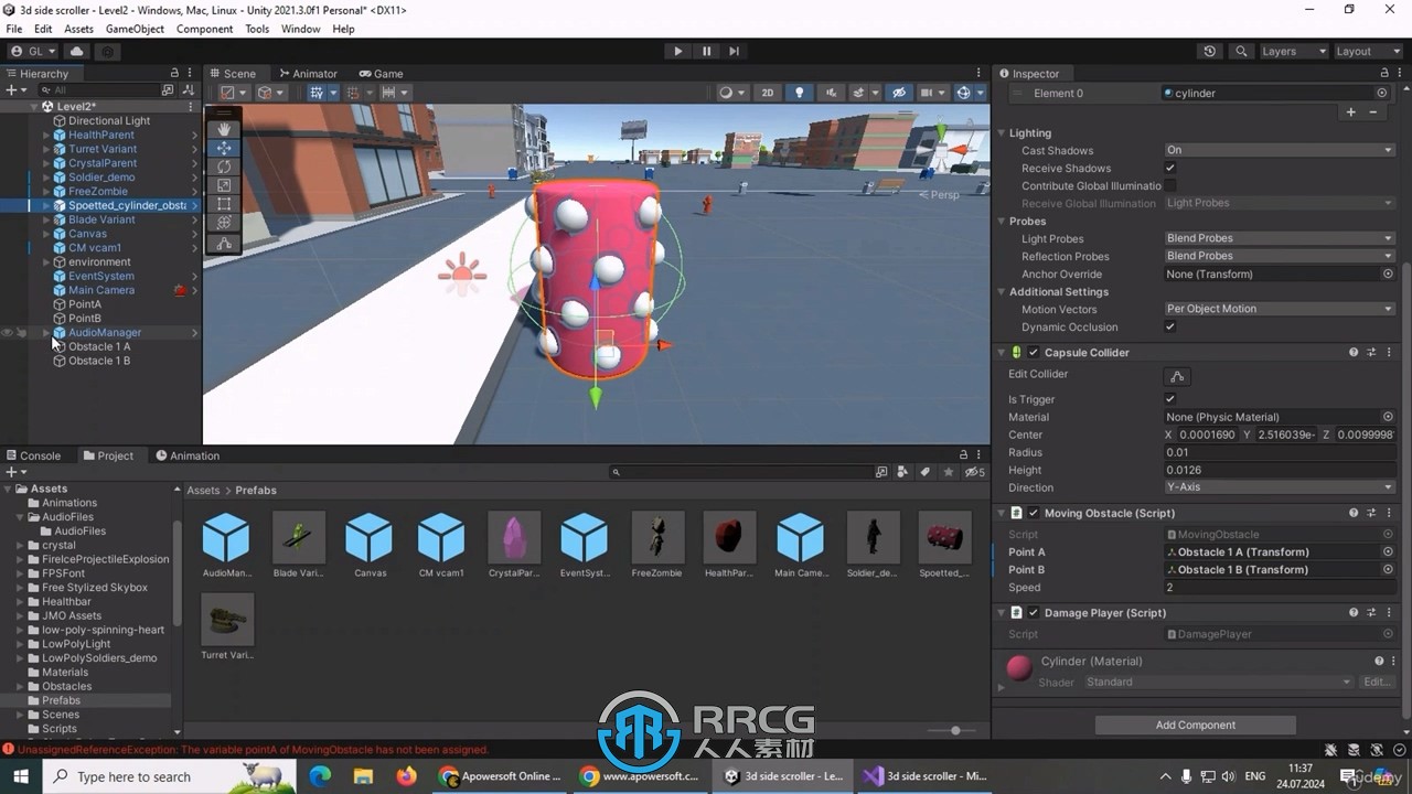 Unity 2.5D横板射击游戏制作视频教程