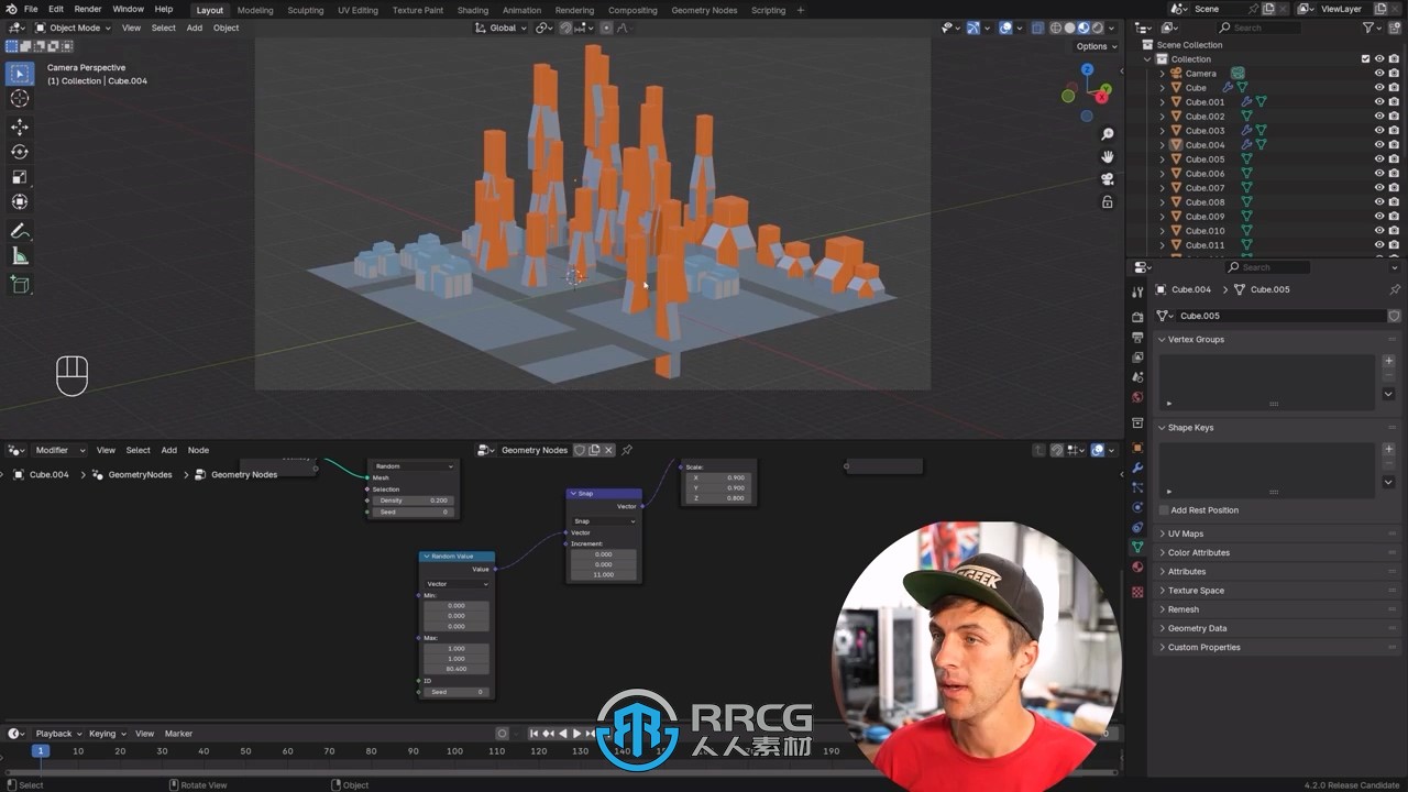 Blender等距视角科幻小世界实例制作视频教程