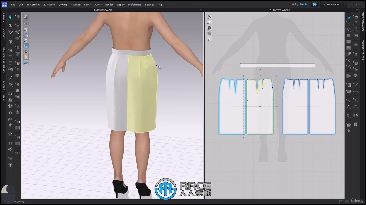 Clo3d时装设计图案样式制作视频教程