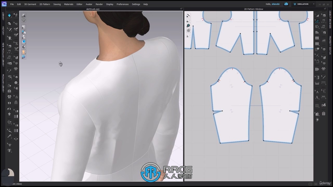 Clo3d时装设计图案样式制作视频教程