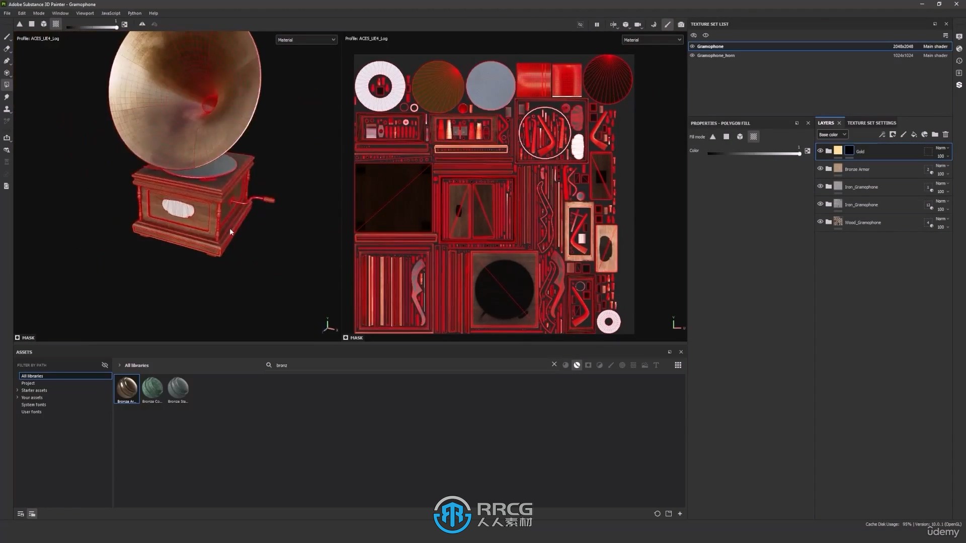 Blender与SP老式留声机建模与纹理实例制作视频教程