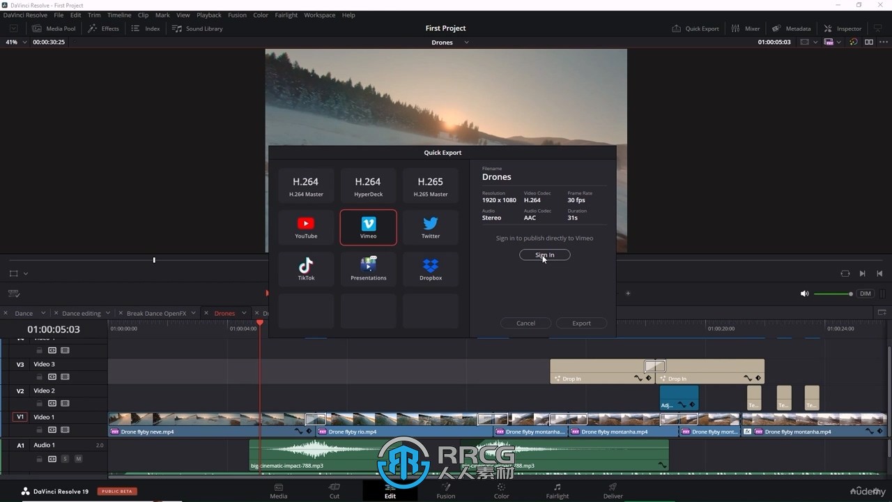 DaVinci Resolve 18视频编辑深入学习训练视频教程