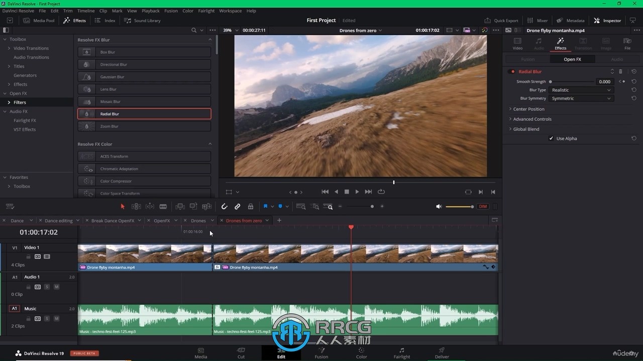 DaVinci Resolve 18视频编辑深入学习训练视频教程