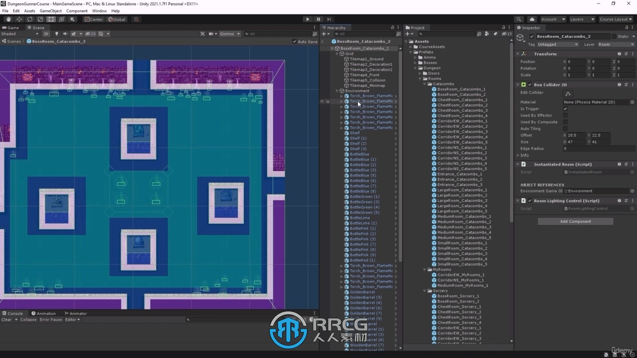 【中文字幕】Unity 2D地牢射击游戏完整制作流程视频教程