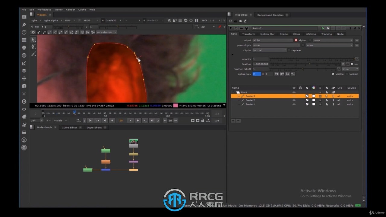 【中文字幕】Nuke VFX特效合成基础核心技术视频教程