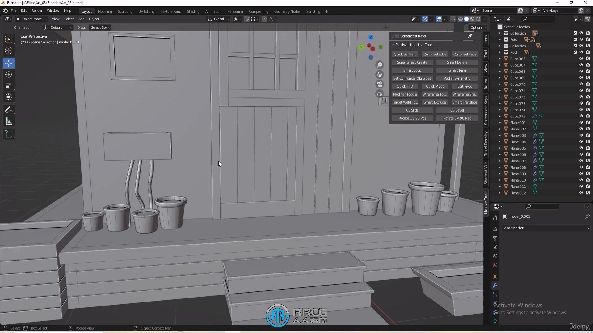 Blender精美迷你小屋制作流程视频教程