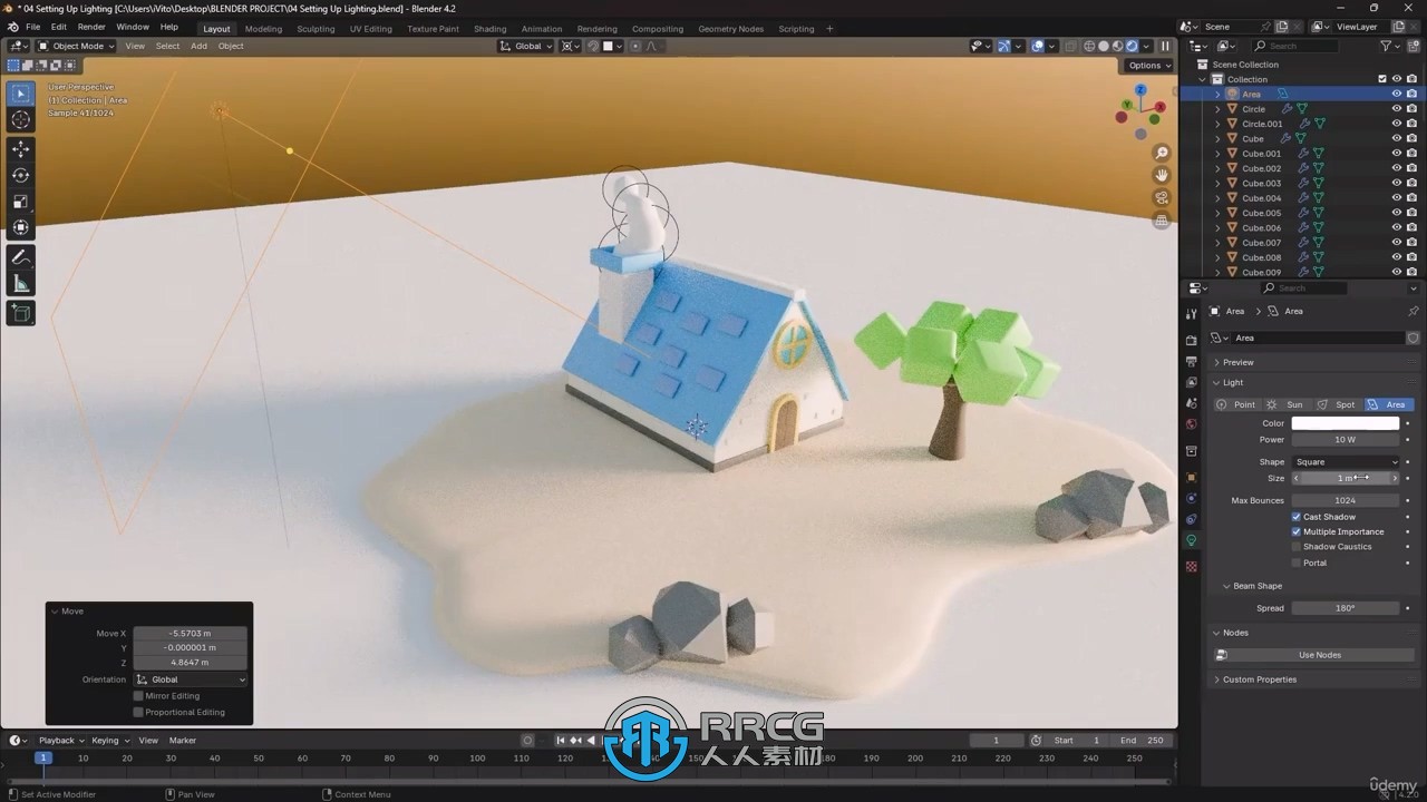 Blender初次接触基础入门训练视频教程