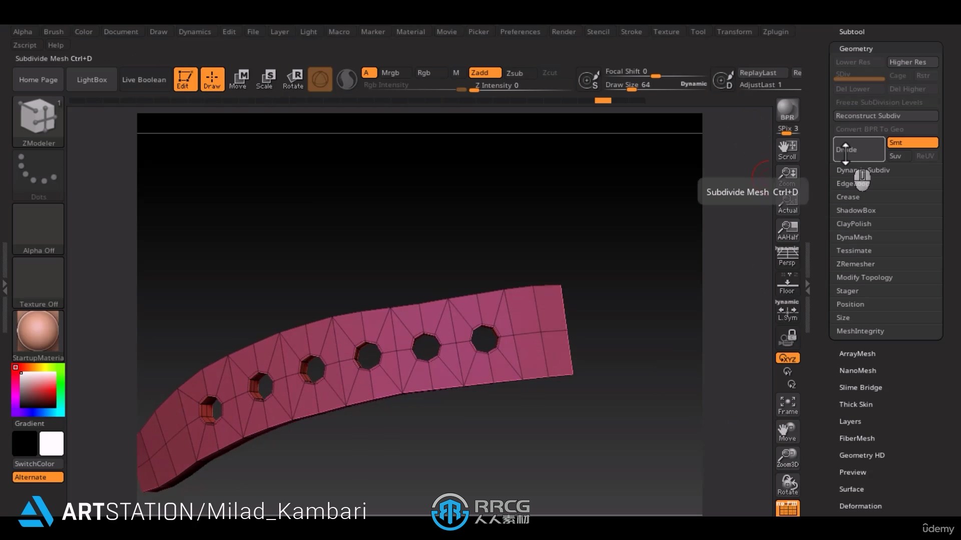 ZBrush忍者兔角色完整雕刻建模制作视频教程