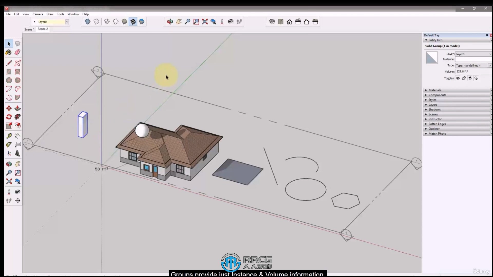 Sketchup 2024零基础入门训练视频教程