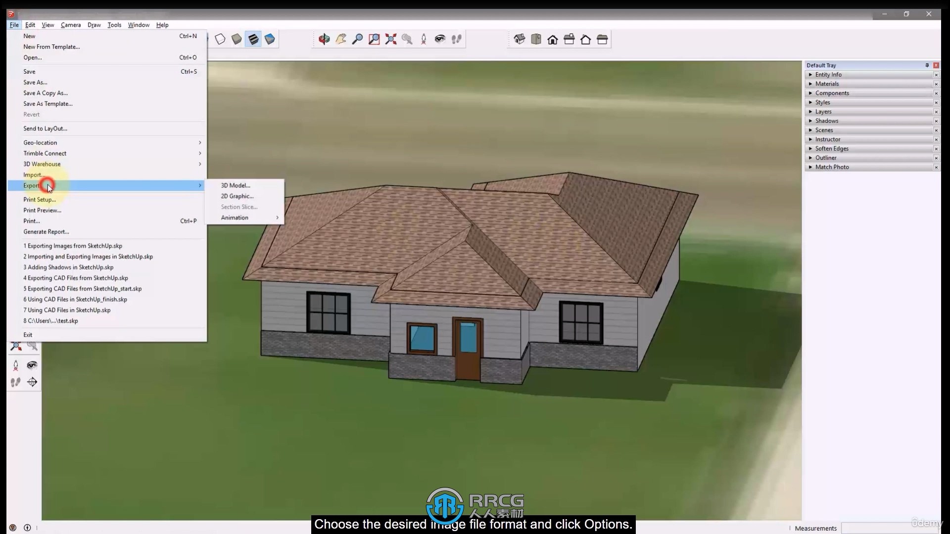 Sketchup 2024零基础入门训练视频教程