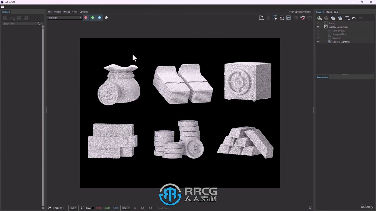 【中文字幕】C4D金融领域Logo图标3D建模制作视频教程