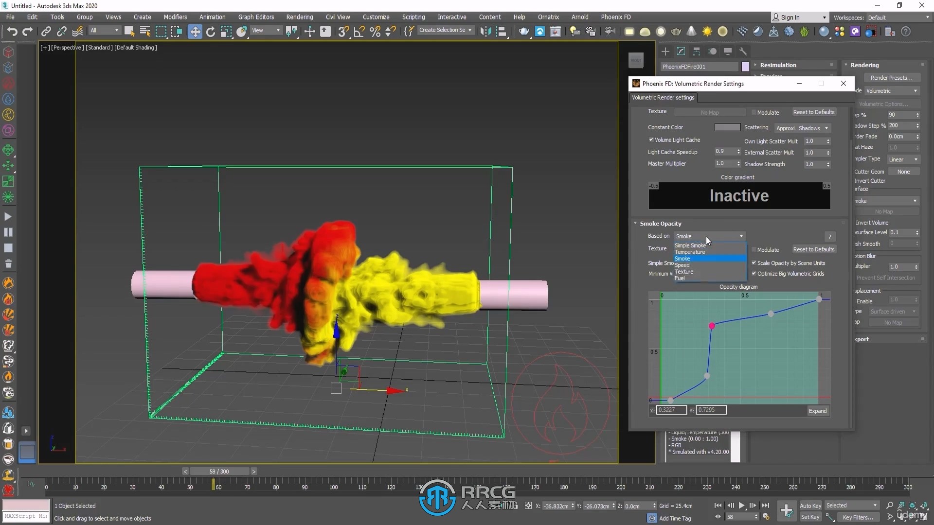 3dsmax与Phoenix FD火焰烟雾VFX视效制作视频教程