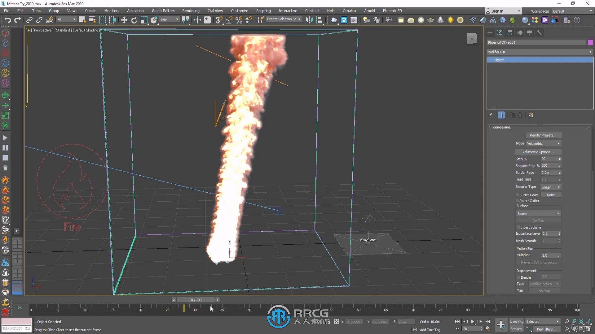 3dsmax与Phoenix FD火焰烟雾VFX视效制作视频教程