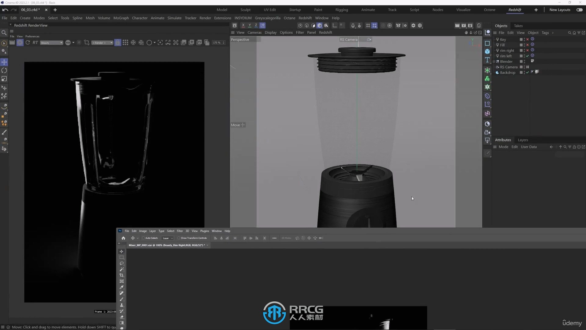 C4D中Redshift渲染技术大师班视频教程