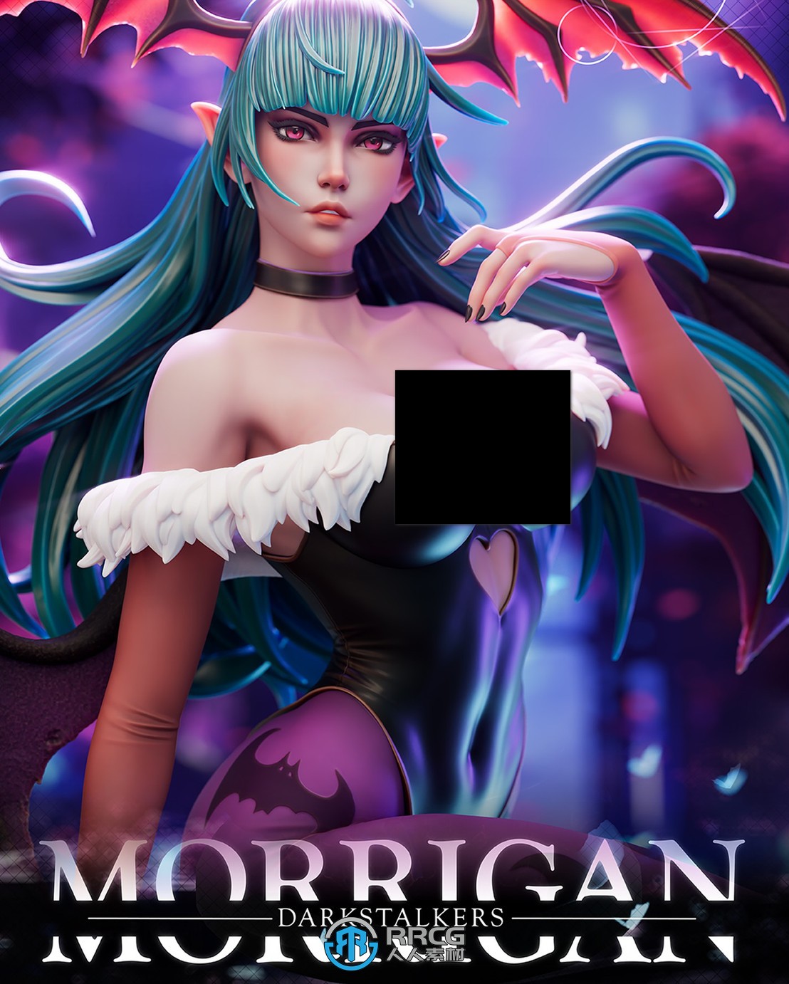 莫莉卡Morrigan《恶魔战士》游戏角色雕刻手办3D打印模型