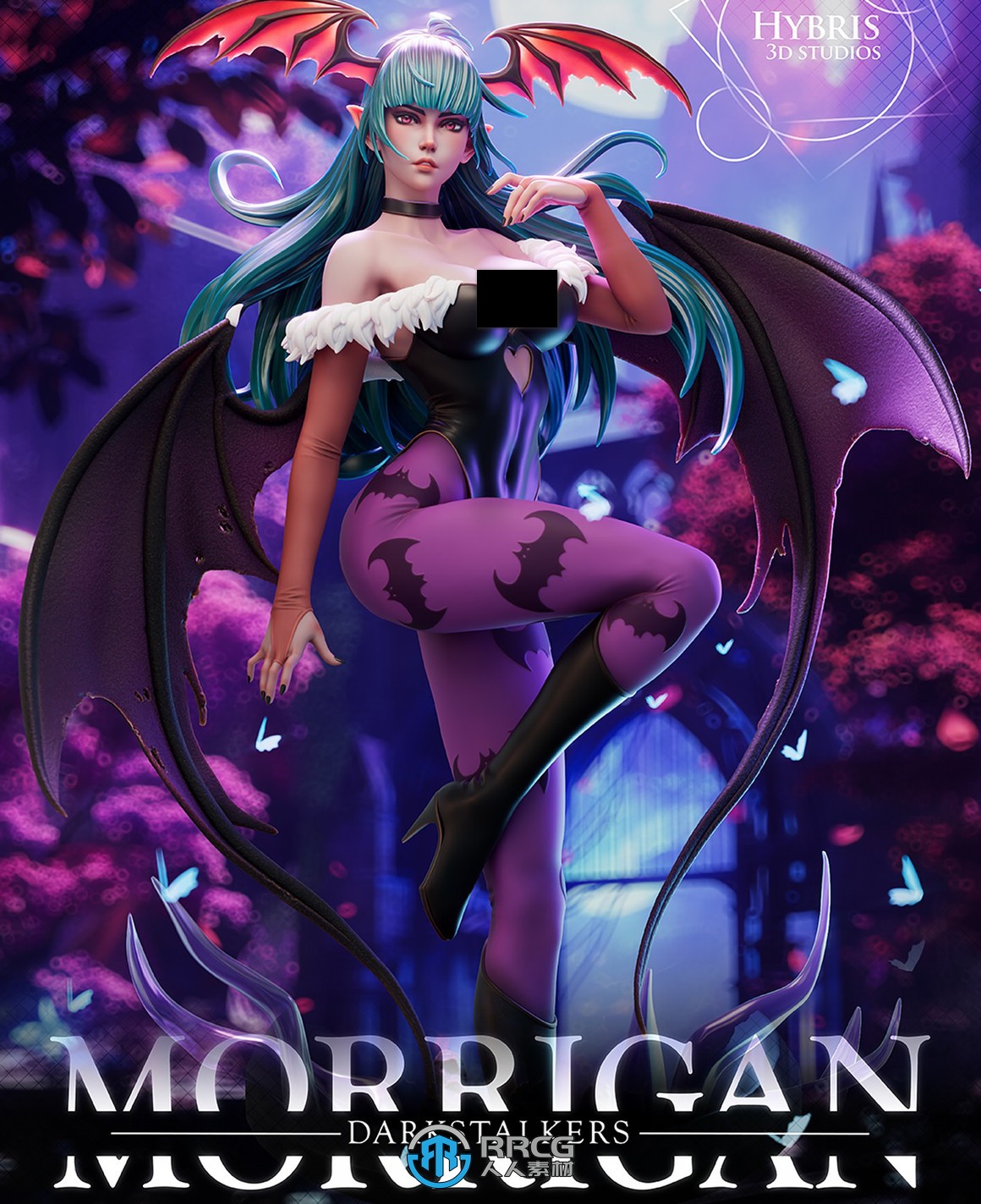 莫莉卡Morrigan《恶魔战士》游戏角色雕刻手办3D打印模型