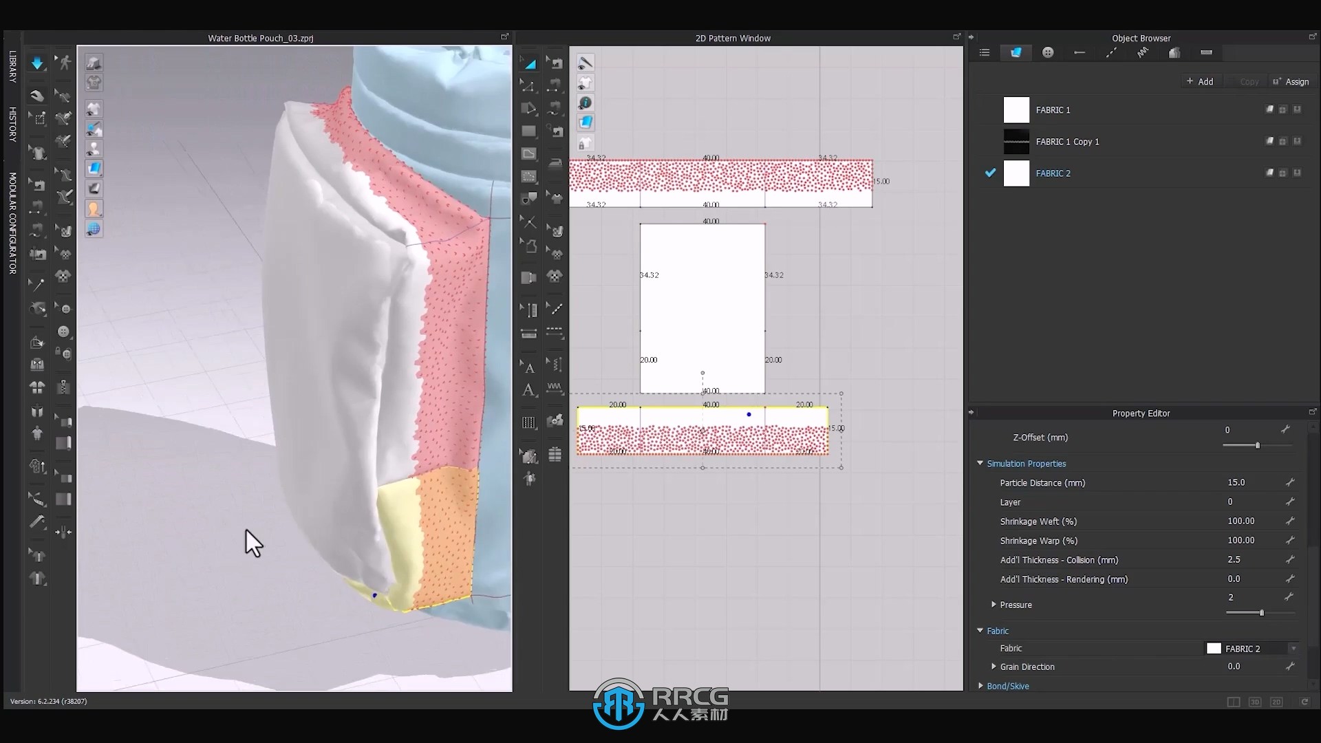 Clo3D与MD户外登山背包制作流程视频教程