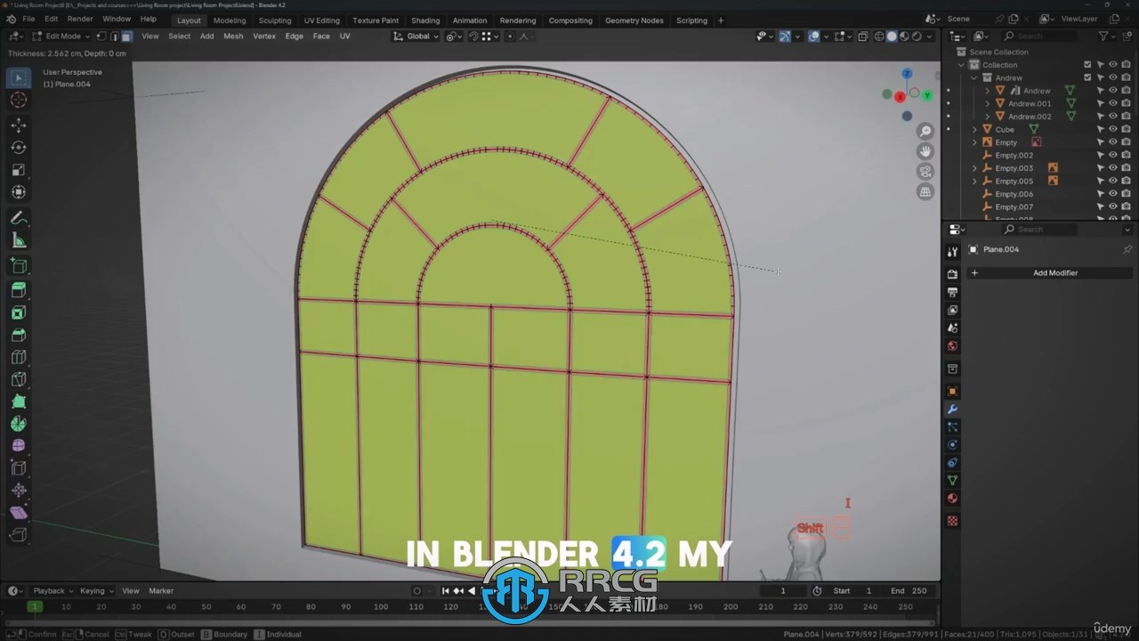 Blender 4.2室内场景建模设计完全指南视频教程