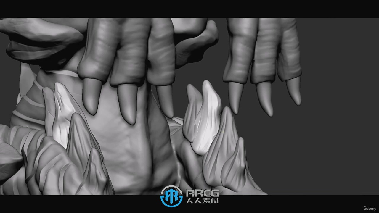 ZBrush概念艺术生物雕刻建模制作流程视频教程