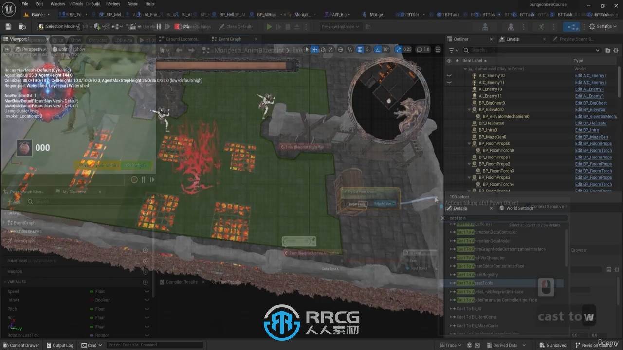 UE5暗黑地牢风格ARPG动作游戏制作视频教程