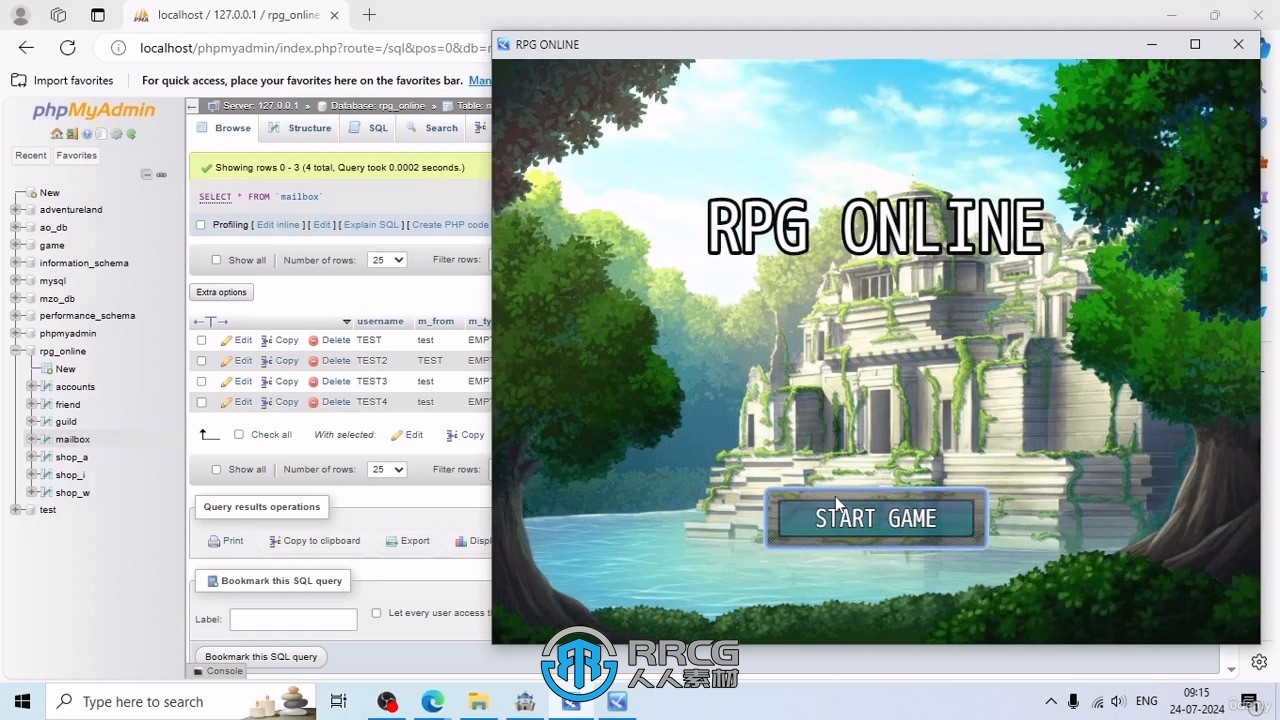 RPG Maker MZ在线游戏功能制作技术视频教程