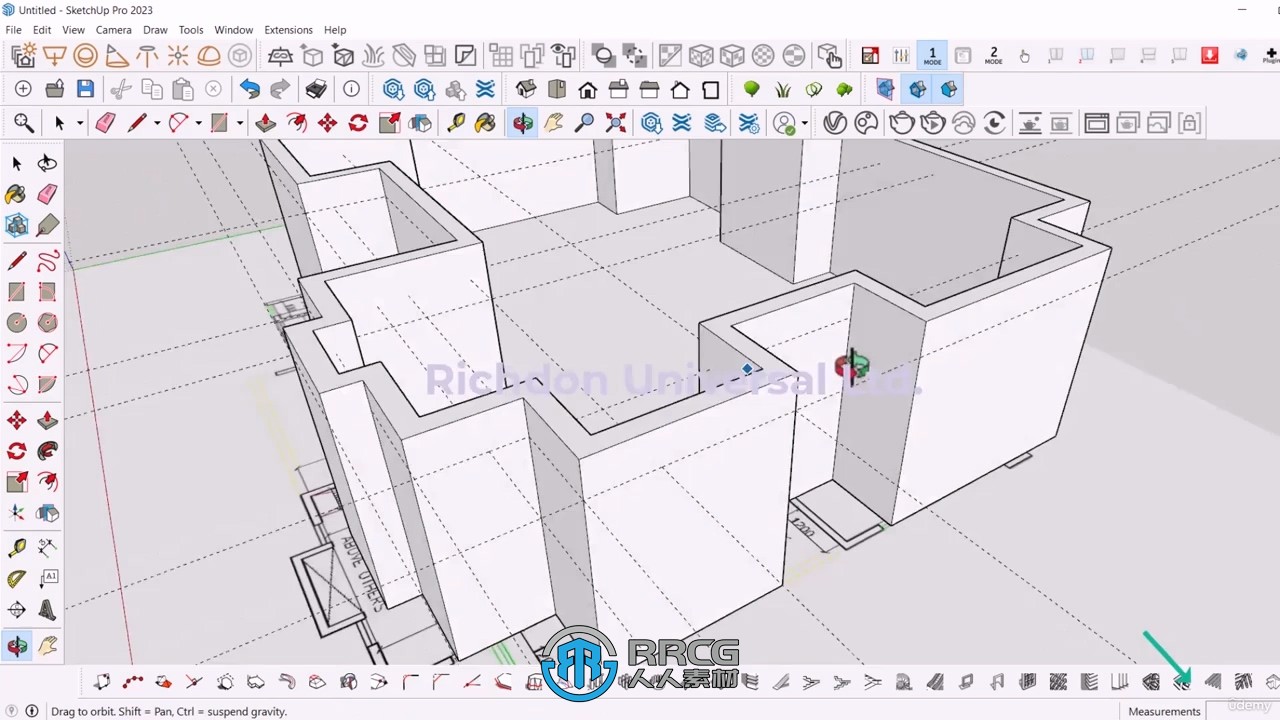 SketchUp Pro豪华别墅建筑设计完整工作流程视频教程