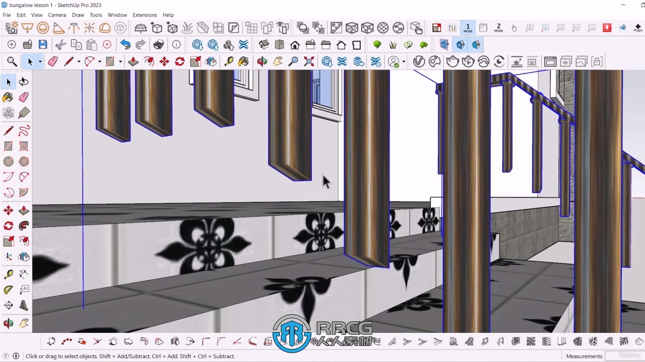 SketchUp Pro豪华别墅建筑设计完整工作流程视频教程