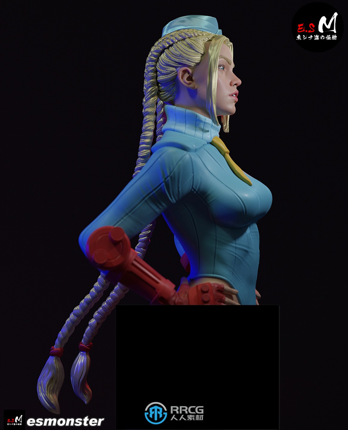 嘉米·怀特Cammy《街头霸王》游戏角色雕刻手办3D打印模型