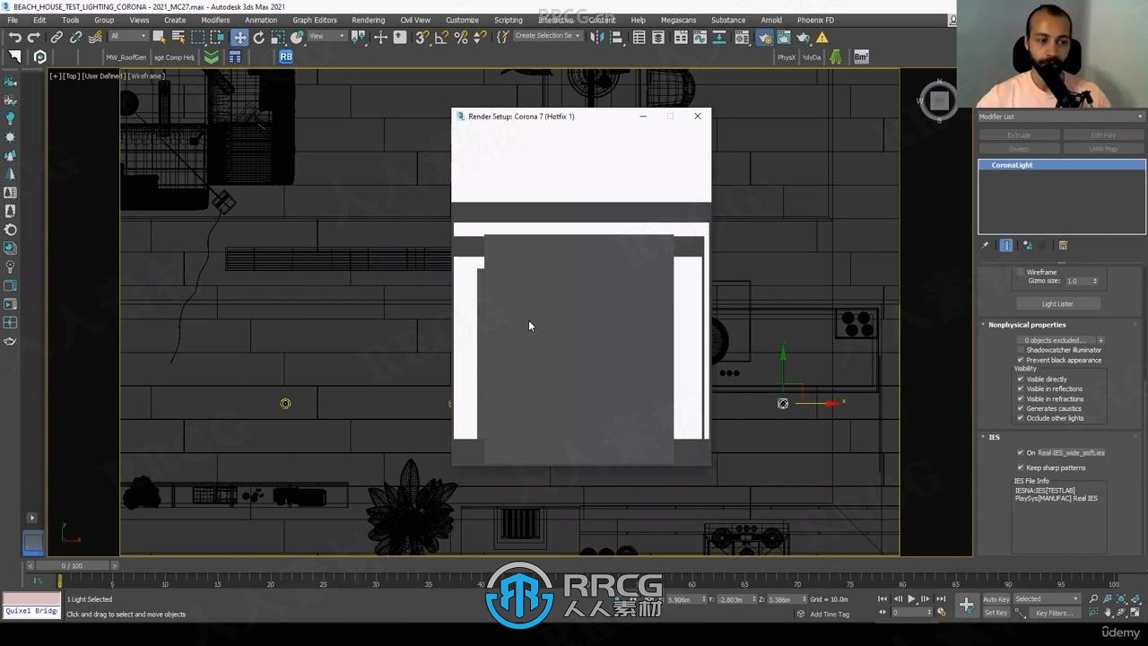 3dsMax和Corona建筑可视化渲染工作流程视频教程