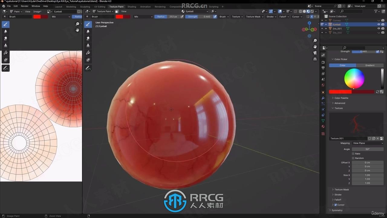 Blender逼真眼睛绑定与动画制作视频教程