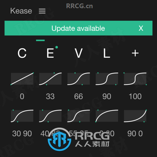 Kease关键帧缓入缓出曲线调节控制AE插件v1.3.1版