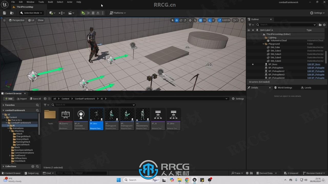 UE5魂类动作RBG游戏实时战斗系统制作视频教程 A Souls Like Combat System In Unreal