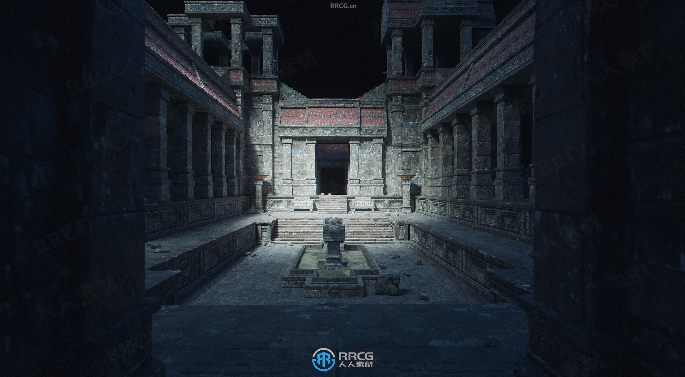 古老神秘古代遗迹建筑景观环境场景3D模型合集