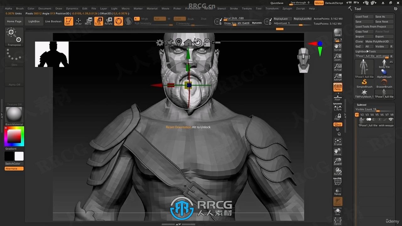 Zbrush角色解剖学雕刻建模核心技术训练视频教程