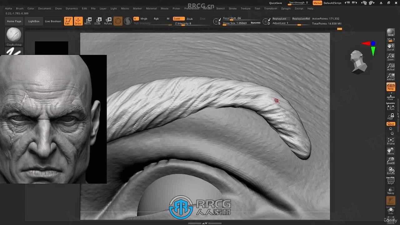 Zbrush角色解剖学雕刻建模核心技术训练视频教程