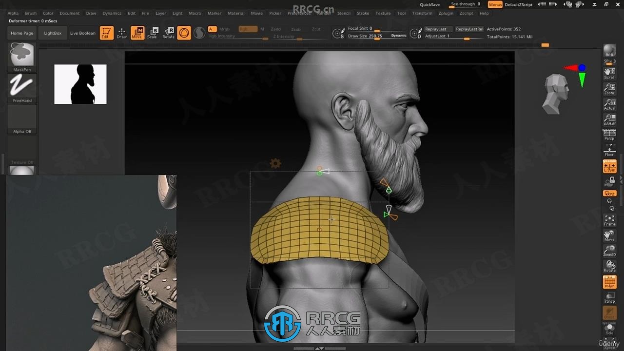 Zbrush角色解剖学雕刻建模核心技术训练视频教程