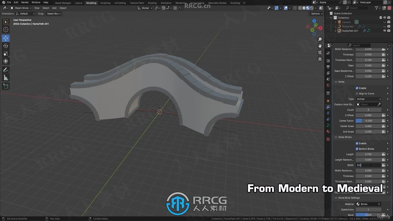 Blender几何节点程序化制作桥梁视频教程