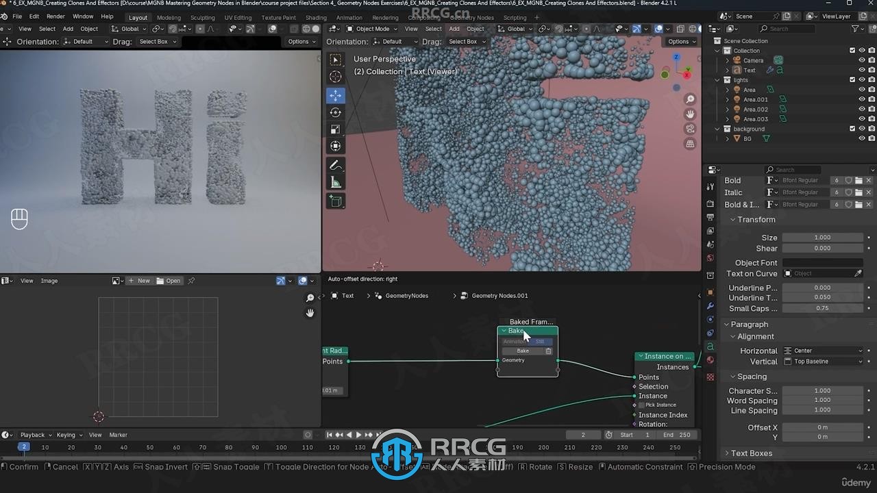 Blender几何节点动态图形MG动画技术视频教程