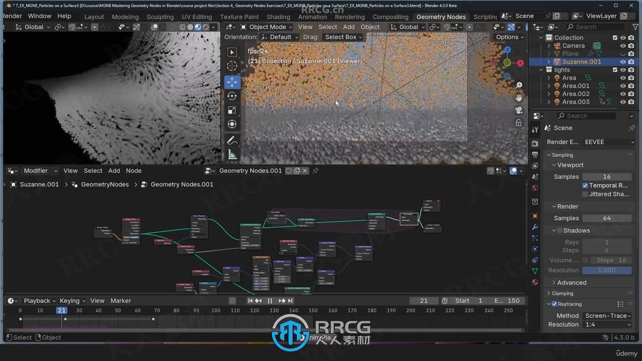 Blender几何节点动态图形MG动画技术视频教程