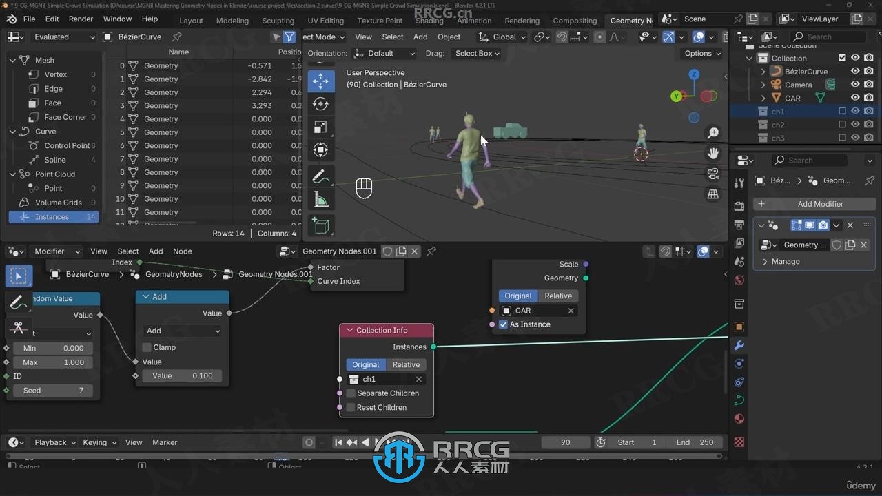 Blender几何节点动态图形MG动画技术视频教程