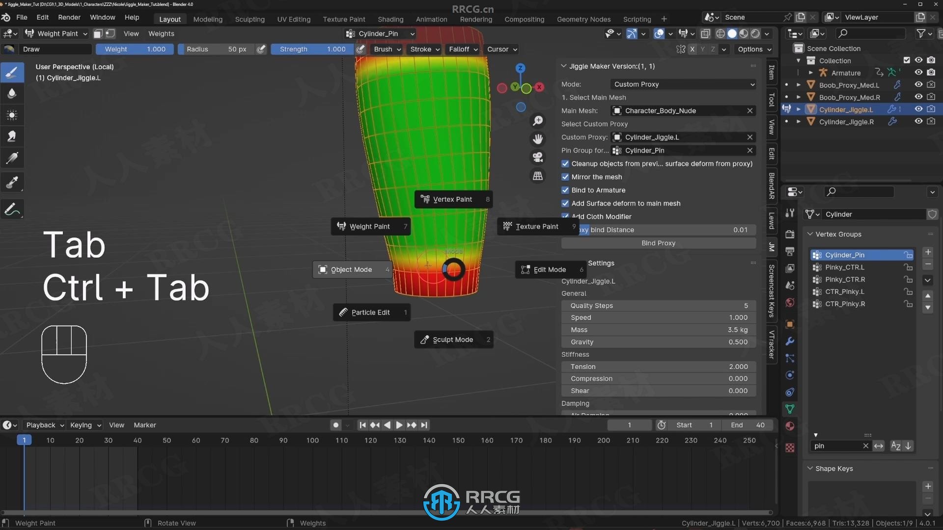 Jiggle Maker逼真抖动物理效果Blender插件V1.4版