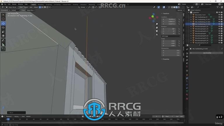 UE5古代水城游戏环境场景模块化搭建视频教程