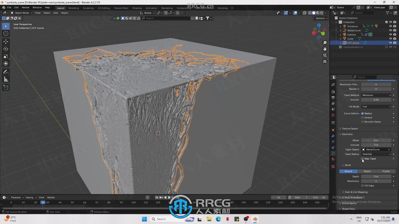 Blender蜘蛛侠毒液共生体特效制作视频教程