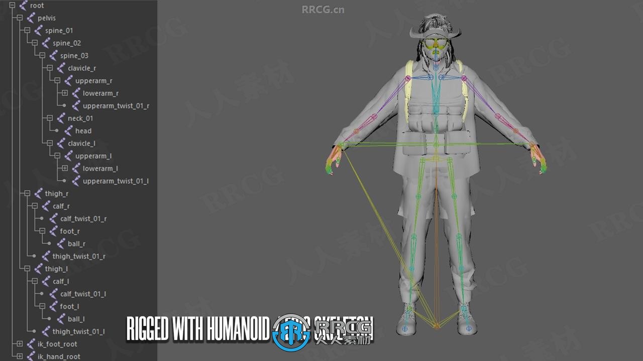 生存游戏男性角色3D模型UE游戏素材