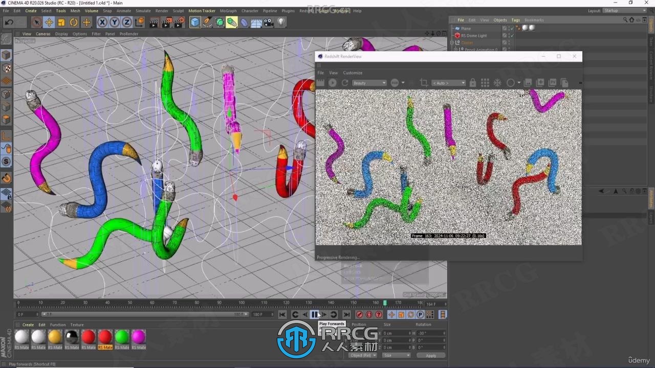 C4D与Redshift循环动画制作终极指南视频教程