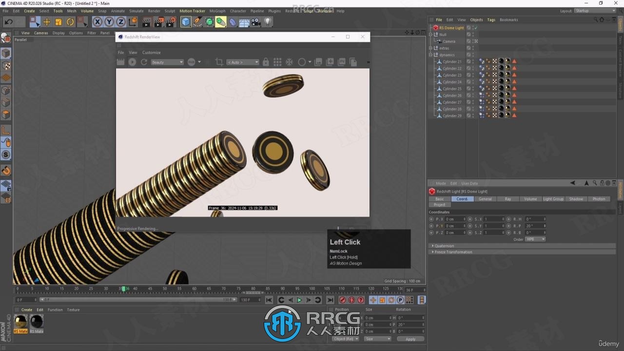 C4D与Redshift循环动画制作终极指南视频教程